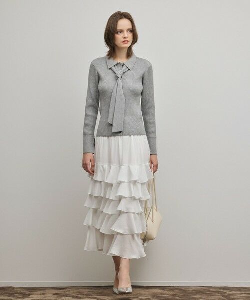 GRACE CONTINENTAL / グレースコンチネンタル ロング・マキシ丈スカート | ティアードフリルスカート | 詳細1
