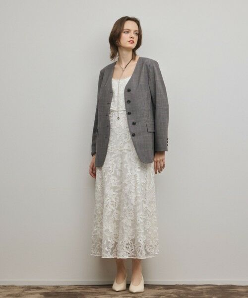 GRACE CONTINENTAL / グレースコンチネンタル ロング・マキシ丈ワンピース | チュールレースロングワンピース | 詳細1