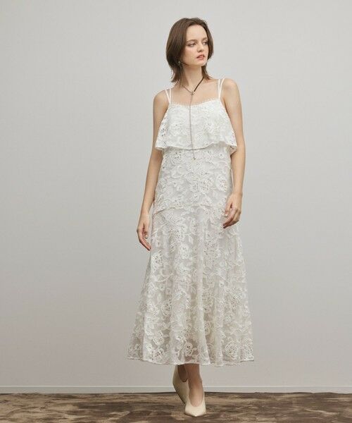 GRACE CONTINENTAL / グレースコンチネンタル ロング・マキシ丈ワンピース | チュールレースロングワンピース | 詳細4