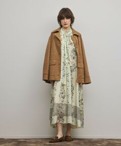 GRACE CONTINENTAL / グレースコンチネンタル ロング・マキシ丈ワンピース | フラワープリントティアードワンピース