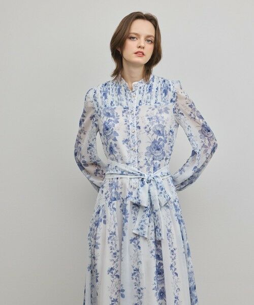 GRACE CONTINENTAL / グレースコンチネンタル ロング・マキシ丈ワンピース | フラワープリントティアードワンピース | 詳細4