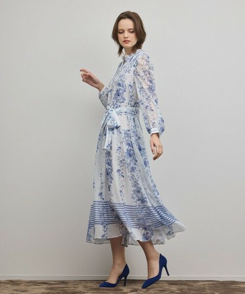 GRACE CONTINENTAL / グレースコンチネンタル ロング・マキシ丈ワンピース | フラワープリントティアードワンピース | 詳細1