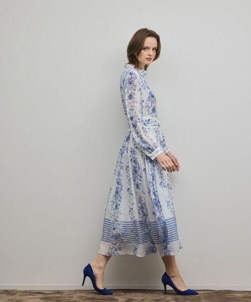 GRACE CONTINENTAL / グレースコンチネンタル ロング・マキシ丈ワンピース | フラワープリントティアードワンピース | 詳細3