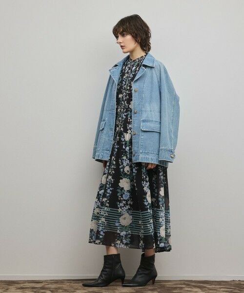 GRACE CONTINENTAL / グレースコンチネンタル ロング・マキシ丈ワンピース | フラワープリントティアードワンピース | 詳細20