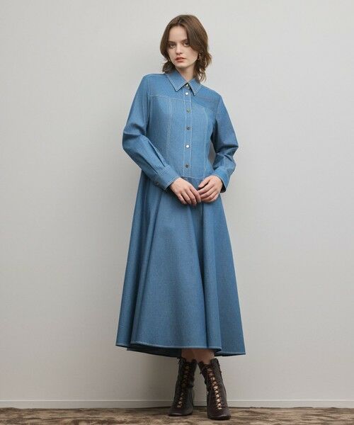 GRACE CONTINENTAL / グレースコンチネンタル ミニ丈・ひざ丈ワンピース | シャツフレアワンピース | 詳細11