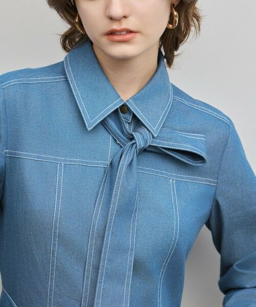 GRACE CONTINENTAL / グレースコンチネンタル ミニ丈・ひざ丈ワンピース | シャツフレアワンピース | 詳細6