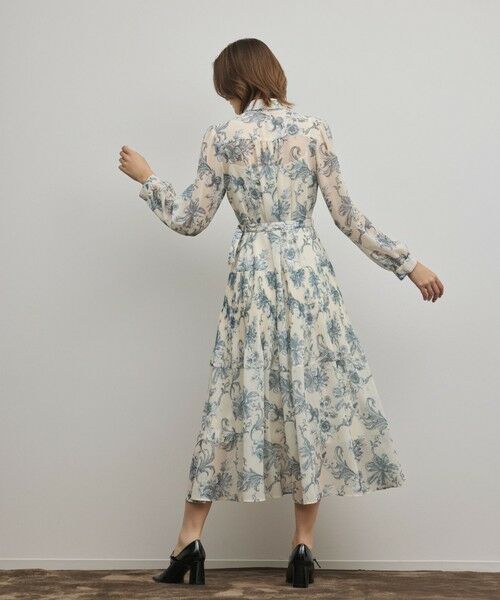 GRACE CONTINENTAL / グレースコンチネンタル ロング・マキシ丈ワンピース | フラワープリントプリーツワンピース | 詳細1