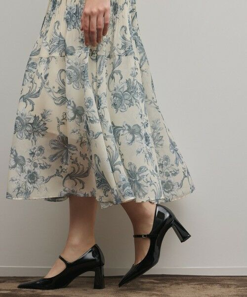 GRACE CONTINENTAL / グレースコンチネンタル ロング・マキシ丈ワンピース | フラワープリントプリーツワンピース | 詳細11