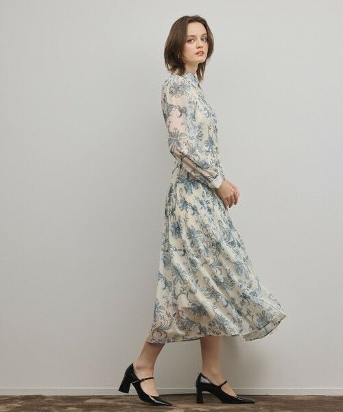 GRACE CONTINENTAL / グレースコンチネンタル ロング・マキシ丈ワンピース | フラワープリントプリーツワンピース | 詳細2