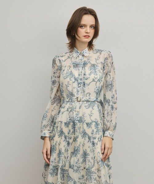 GRACE CONTINENTAL / グレースコンチネンタル ロング・マキシ丈ワンピース | フラワープリントプリーツワンピース | 詳細3