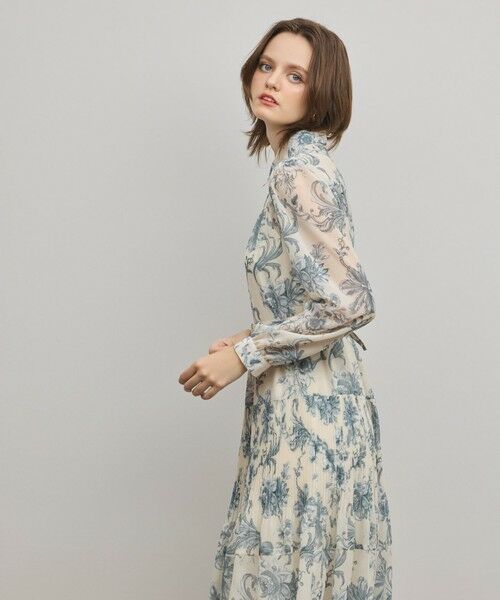 GRACE CONTINENTAL / グレースコンチネンタル ロング・マキシ丈ワンピース | フラワープリントプリーツワンピース | 詳細4