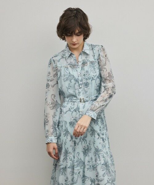 GRACE CONTINENTAL / グレースコンチネンタル ロング・マキシ丈ワンピース | フラワープリントプリーツワンピース | 詳細16