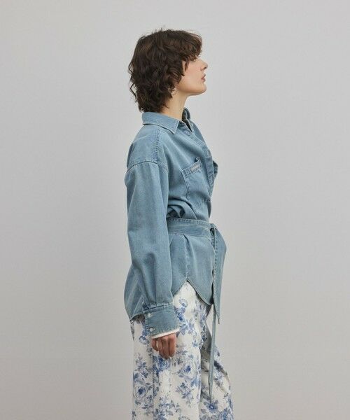 GRACE CONTINENTAL / グレースコンチネンタル シャツ・ブラウス | デニムボウタイシャツ | 詳細7