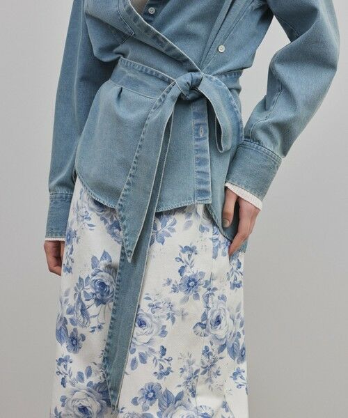 GRACE CONTINENTAL / グレースコンチネンタル シャツ・ブラウス | デニムボウタイシャツ | 詳細9