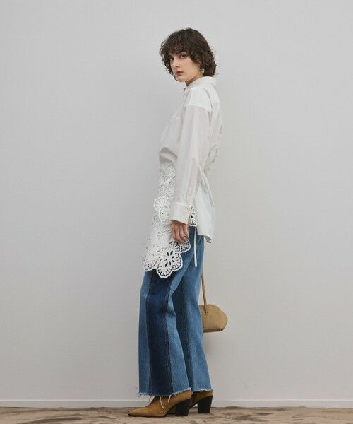 GRACE CONTINENTAL / グレースコンチネンタル シャツ・ブラウス | カット刺繍イレギュラーシャツ | 詳細1