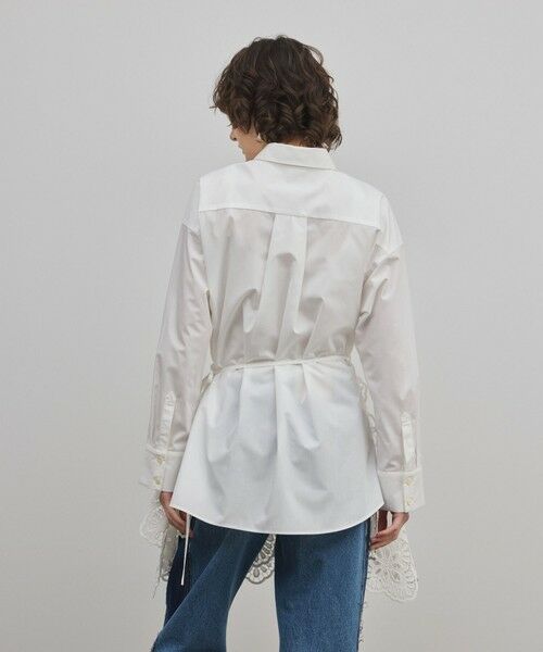 GRACE CONTINENTAL / グレースコンチネンタル シャツ・ブラウス | カット刺繍イレギュラーシャツ | 詳細6