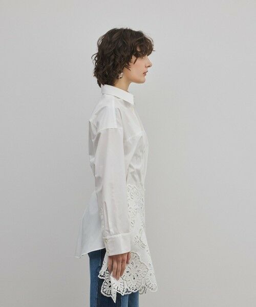 GRACE CONTINENTAL / グレースコンチネンタル シャツ・ブラウス | カット刺繍イレギュラーシャツ | 詳細7