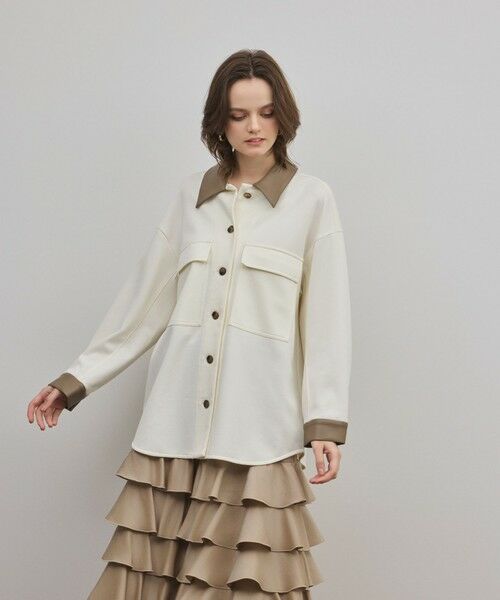 GRACE CONTINENTAL / グレースコンチネンタル シャツ・ブラウス | レザーカットシャツ | 詳細3