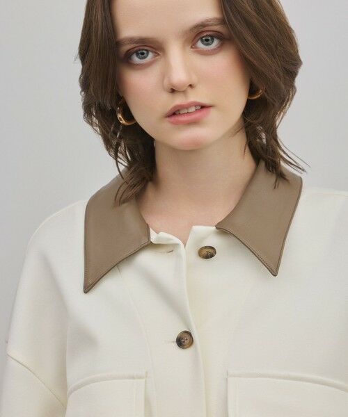 GRACE CONTINENTAL / グレースコンチネンタル シャツ・ブラウス | レザーカットシャツ | 詳細7