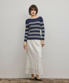 GRACE CONTINENTAL / グレースコンチネンタル ニット・セーター | ラメボーダーニットトップ