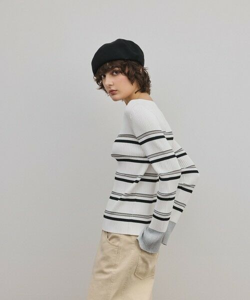 GRACE CONTINENTAL / グレースコンチネンタル ニット・セーター | ラメボーダーニットトップ | 詳細5