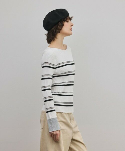 GRACE CONTINENTAL / グレースコンチネンタル ニット・セーター | ラメボーダーニットトップ | 詳細7