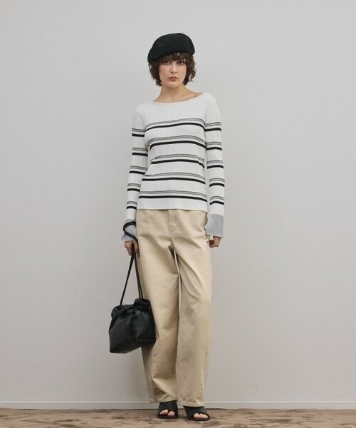 GRACE CONTINENTAL / グレースコンチネンタル ニット・セーター | ラメボーダーニットトップ | 詳細1