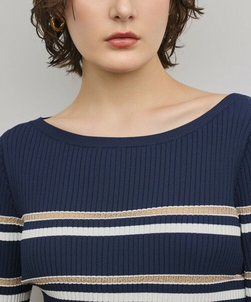 GRACE CONTINENTAL / グレースコンチネンタル ニット・セーター | ラメボーダーニットトップ | 詳細13