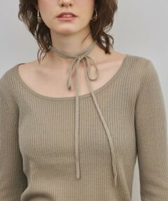 GRACE CONTINENTAL / グレースコンチネンタル ニット・セーター | バイカラーリブニットトップ