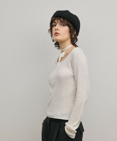 GRACE CONTINENTAL / グレースコンチネンタル ニット・セーター | バイカラーリブニットトップ | 詳細4