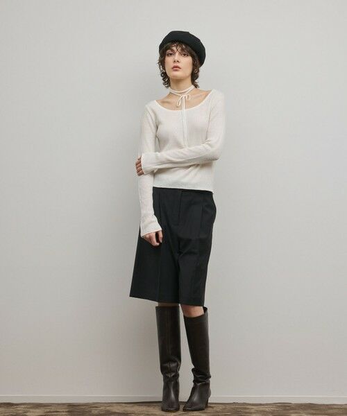 GRACE CONTINENTAL / グレースコンチネンタル ニット・セーター | バイカラーリブニットトップ | 詳細1