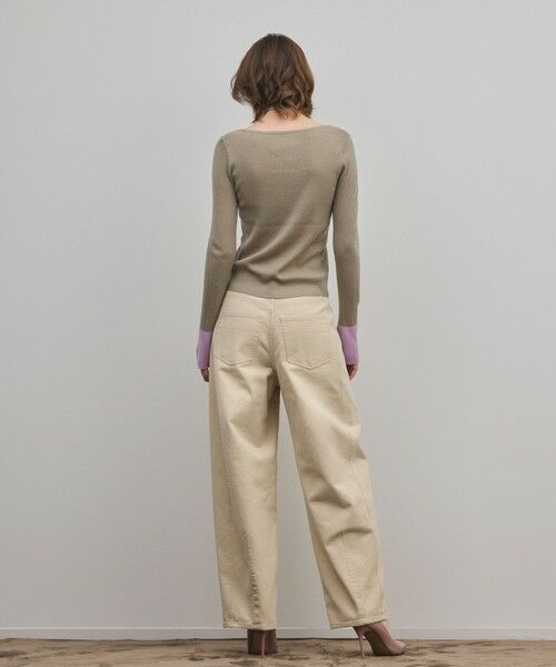 GRACE CONTINENTAL / グレースコンチネンタル ニット・セーター | バイカラーリブニットトップ | 詳細8