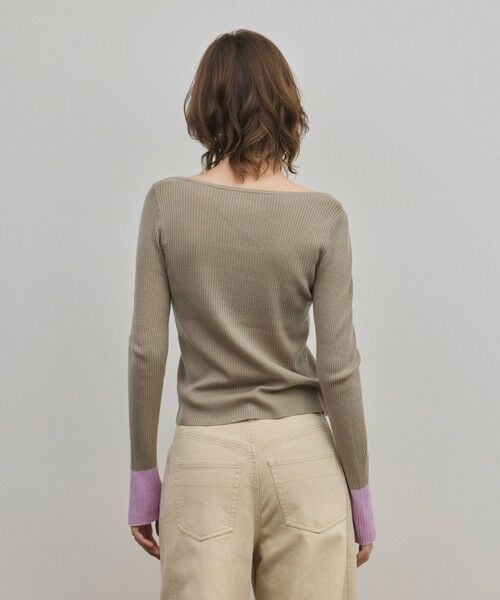 GRACE CONTINENTAL / グレースコンチネンタル ニット・セーター | バイカラーリブニットトップ | 詳細12