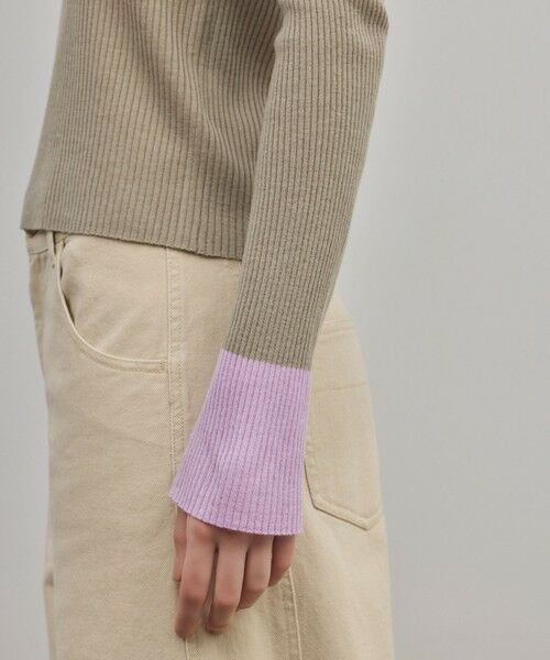 GRACE CONTINENTAL / グレースコンチネンタル ニット・セーター | バイカラーリブニットトップ | 詳細14