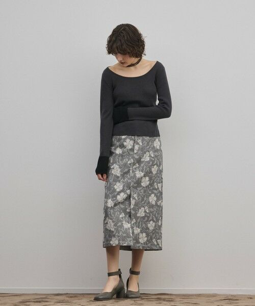 GRACE CONTINENTAL / グレースコンチネンタル ニット・セーター | バイカラーリブニットトップ | 詳細16