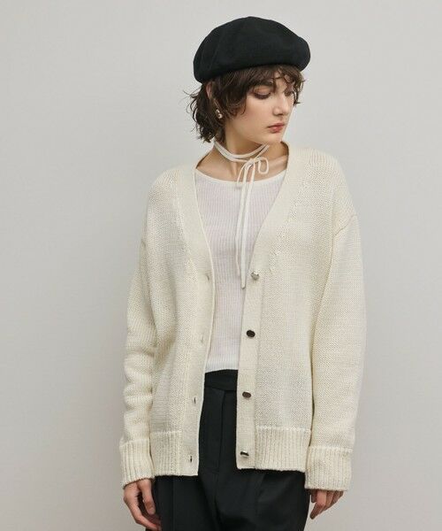 GRACE CONTINENTAL / グレースコンチネンタル カーディガン・ボレロ | リリヤーンニットカーディガン（キナリ）