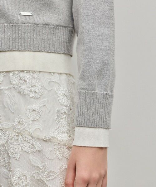 GRACE CONTINENTAL / グレースコンチネンタル カーディガン・ボレロ | レイヤード風ニットカーディガン | 詳細10