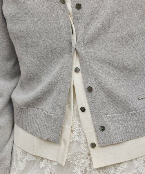 GRACE CONTINENTAL / グレースコンチネンタル カーディガン・ボレロ | レイヤード風ニットカーディガン | 詳細13