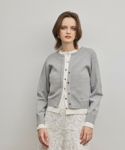GRACE CONTINENTAL / グレースコンチネンタル カーディガン・ボレロ | レイヤード風ニットカーディガン | 詳細8