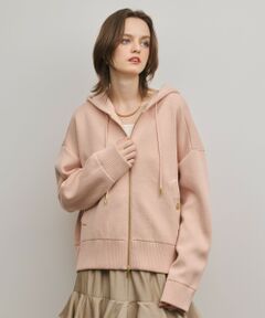 フォルムニットパーカー