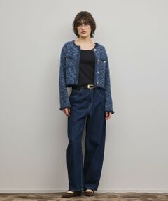 GRACE CONTINENTAL / グレースコンチネンタル カーディガン・ボレロ | ツイードニットカーディガン