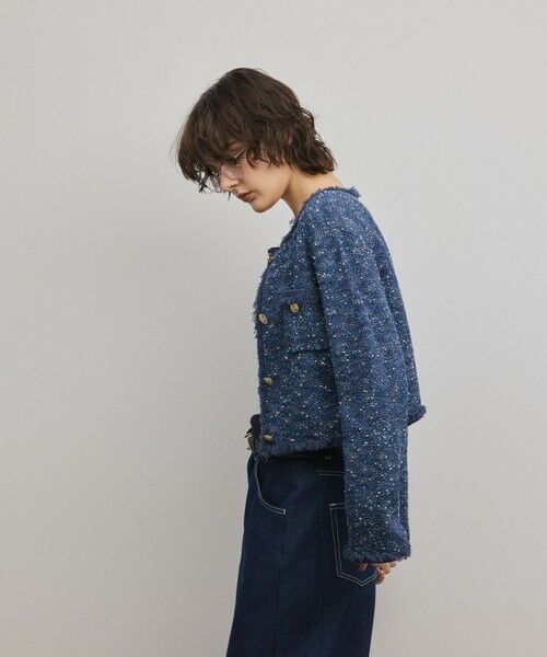 GRACE CONTINENTAL / グレースコンチネンタル カーディガン・ボレロ | ツイードニットカーディガン | 詳細3