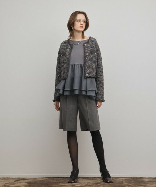GRACE CONTINENTAL / グレースコンチネンタル カーディガン・ボレロ | ツイードニットカーディガン | 詳細4