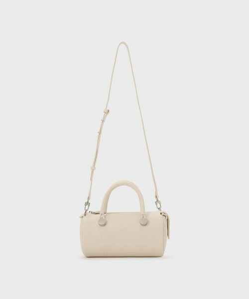 GRACE CONTINENTAL / グレースコンチネンタル ハンドバッグ | ADD CULUMN DRUM BAG（ホワイト）