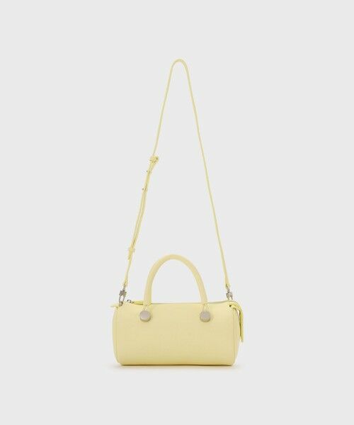 GRACE CONTINENTAL / グレースコンチネンタル ハンドバッグ | ADD CULUMN DRUM BAG（イエロー）