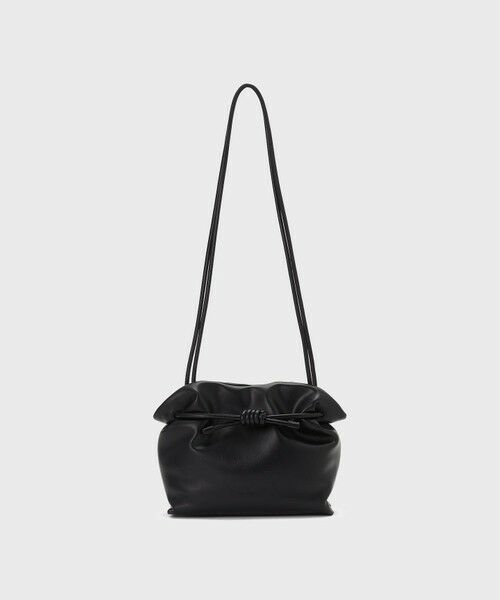 GRACE CONTINENTAL / グレースコンチネンタル ハンドバッグ | ADD CULUMN LONG SHLD BAG（ブラック）