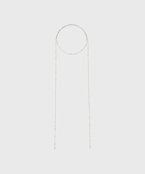 GRACE CONTINENTAL / グレースコンチネンタル ネックレス・ペンダント・チョーカー | SOAC Drop Roll Necklace（シルバー）
