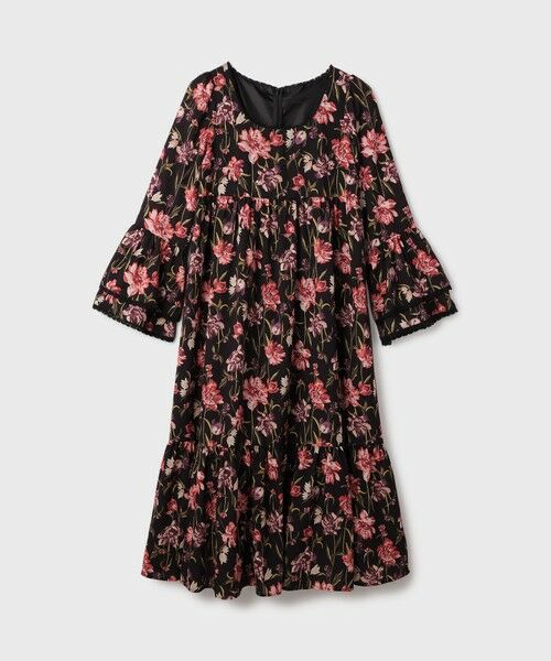 GRACE CONTINENTAL / グレースコンチネンタル ロング・マキシ丈ワンピース | ボタニカルプリントティアードワンピース | 詳細20