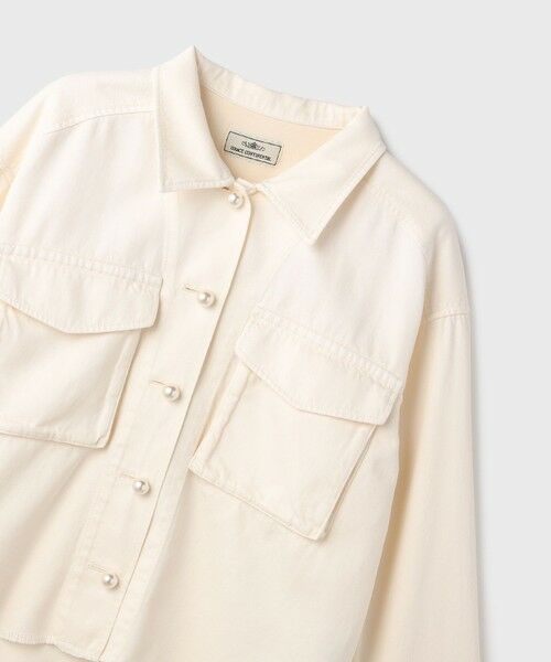 GRACE CONTINENTAL / グレースコンチネンタル シャツ・ブラウス | パール釦ピグメントシャツ | 詳細11