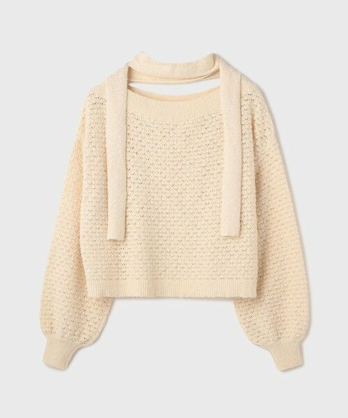 GRACE CONTINENTAL / グレースコンチネンタル ニット・セーター | メッシュオーバーニットトップ | 詳細10